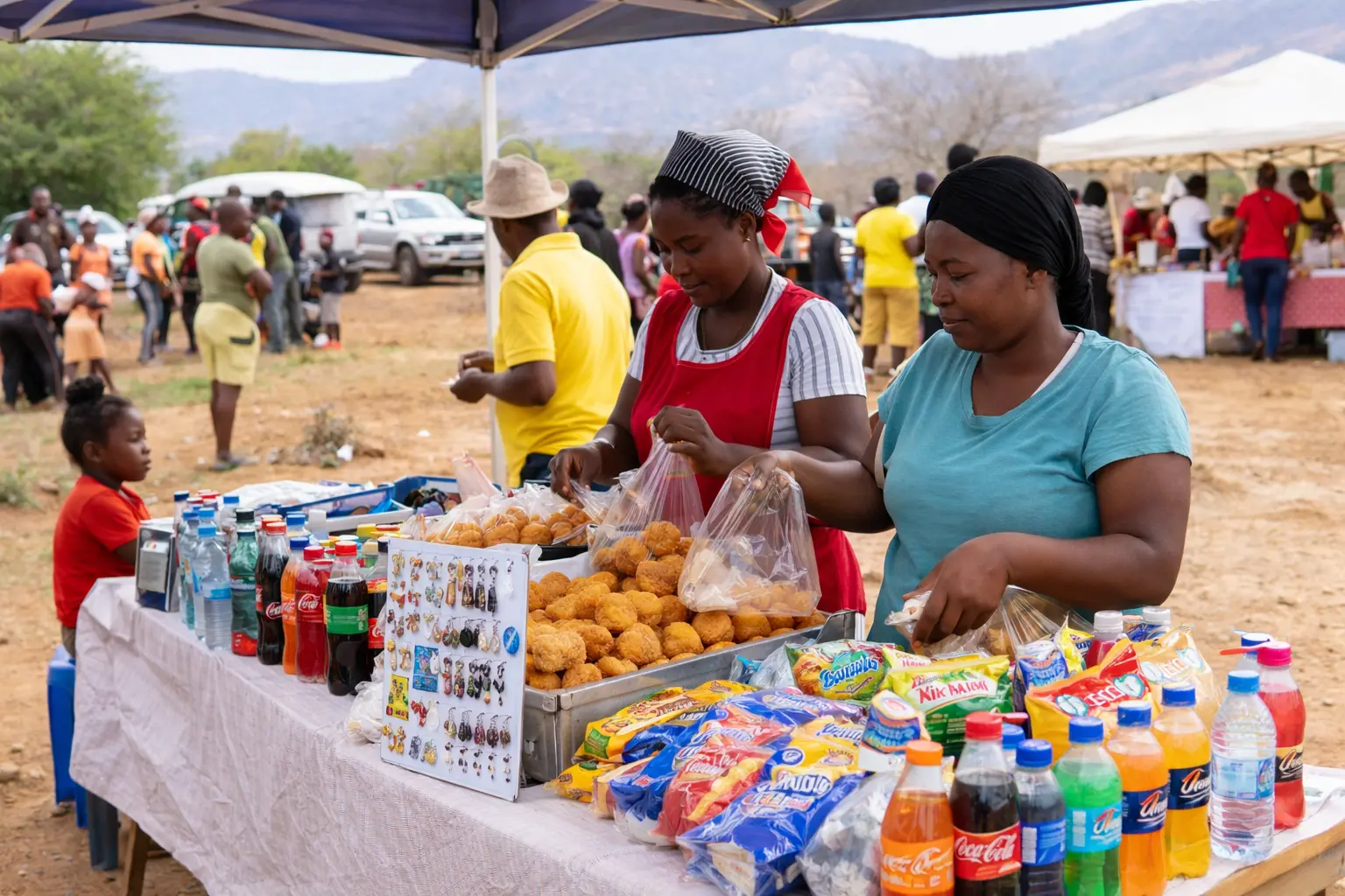 Practical small trading ideas for grant beneficiaries at community events